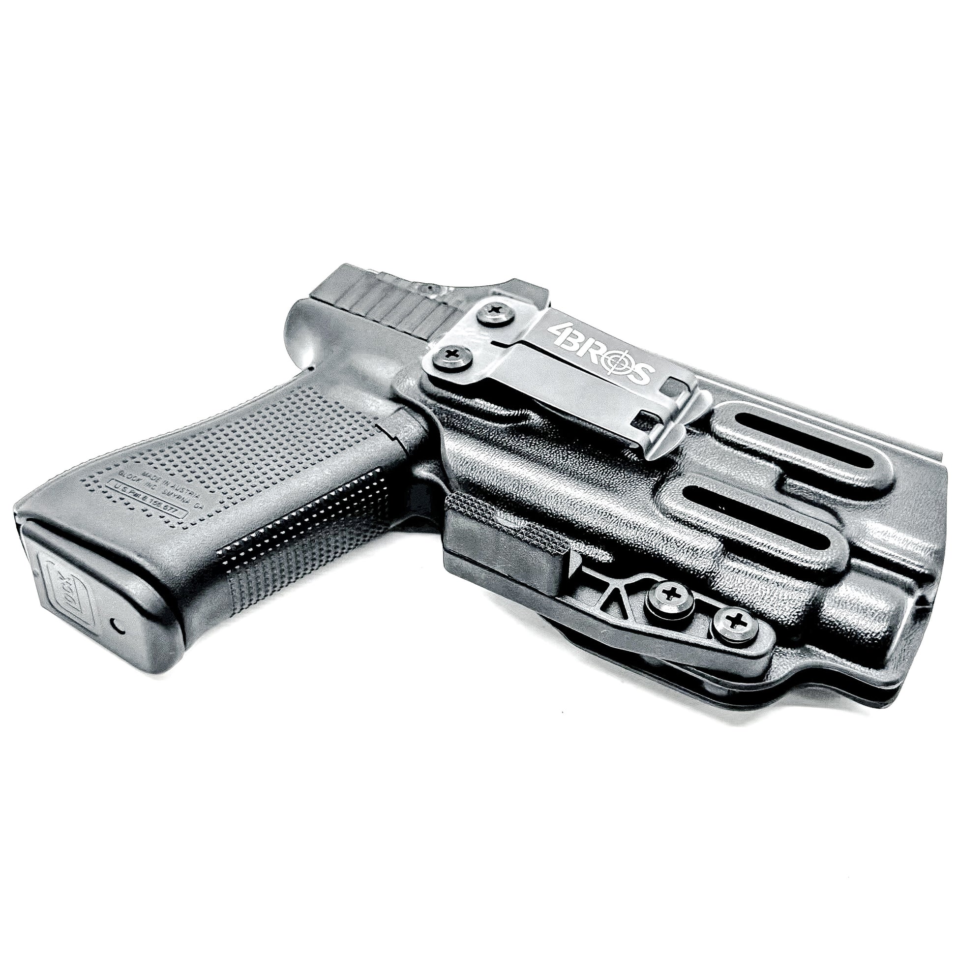 Black IWB Holster for Glock 45 with Streamlight TLR-7 HL-X shown with DCC Monoblock and Modwing.