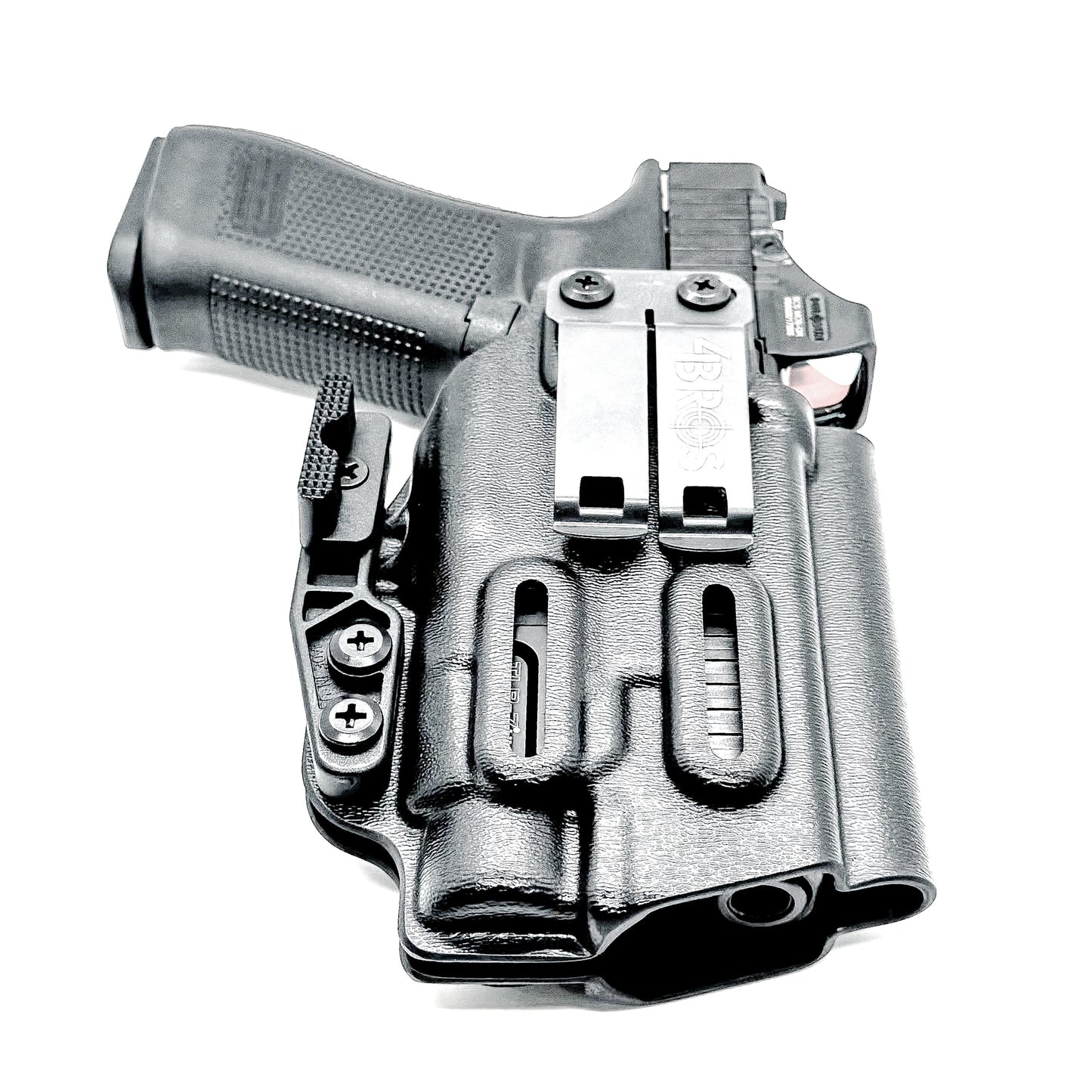 Black IWB Holster for Glock 45 with Streamlight TLR-7 HL-X shown with DCC Monoblock and Modwing.