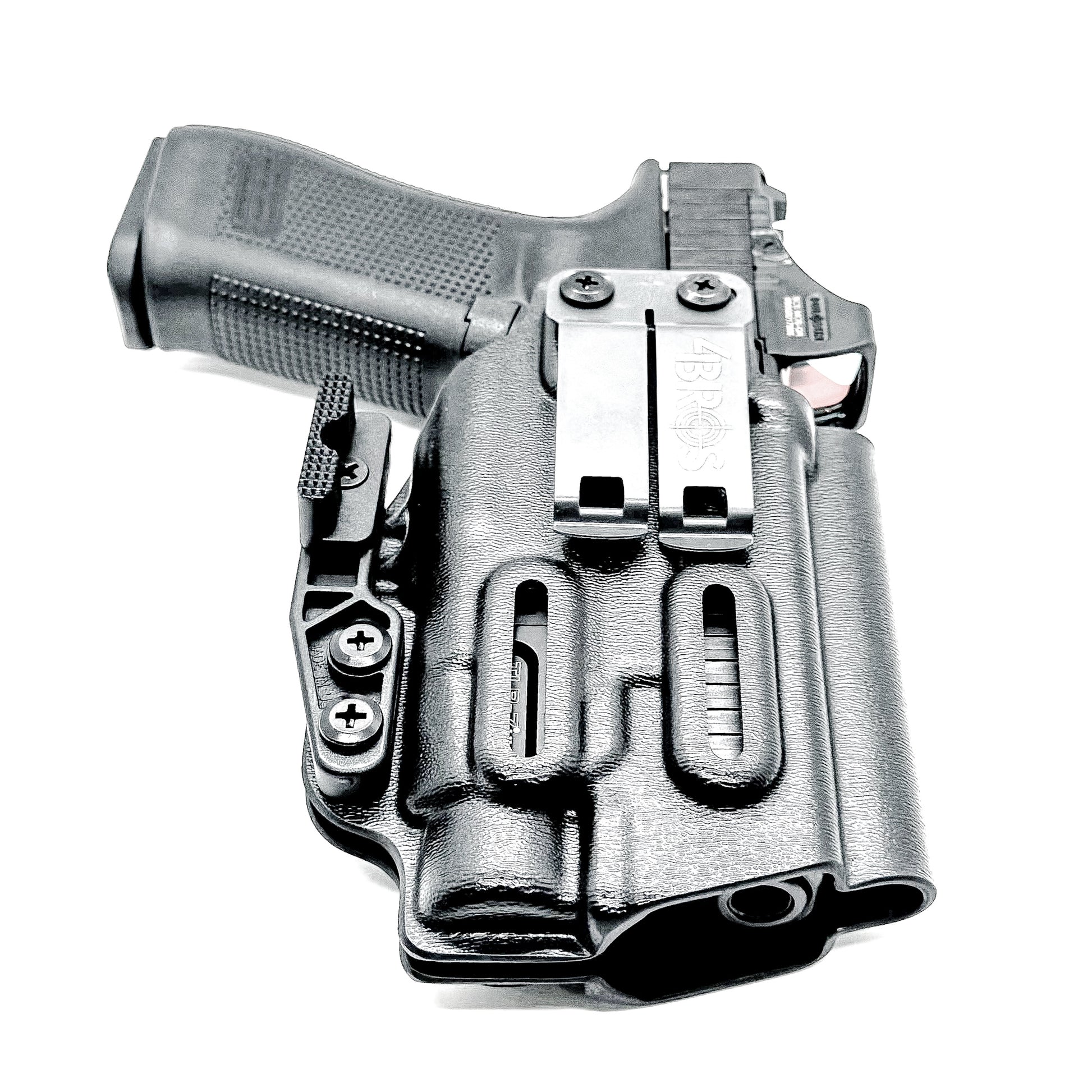 Black IWB Holster for Glock 45 with Streamlight TLR-7 HL-X shown with DCC Monoblock and Modwing.
