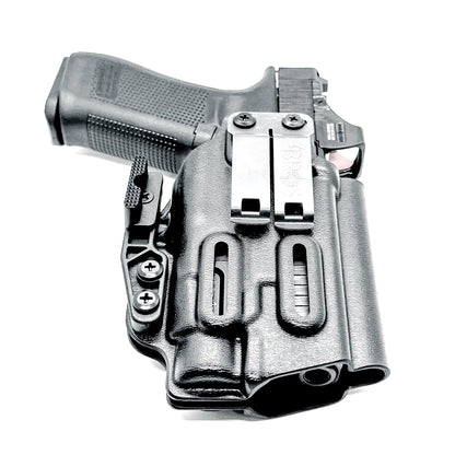 Black IWB Holster for Glock 45 with Streamlight TLR-7 HL-X shown with DCC Monoblock and Modwing.
