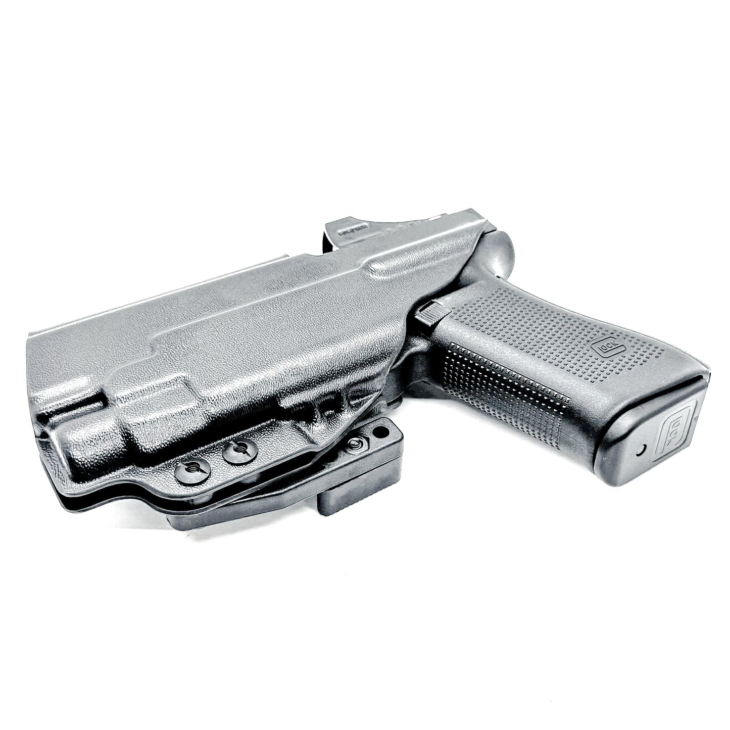 Black IWB Holster for Glock 45 with Streamlight TLR-7 HL-X shown with DCC Monoblock and Modwing.