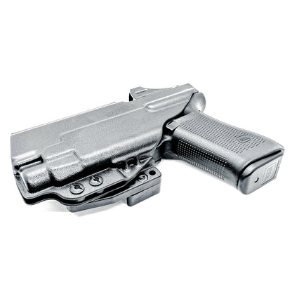 Black IWB Holster for Glock 45 with Streamlight TLR-7 HL-X shown with DCC Monoblock and Modwing.