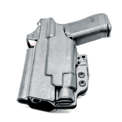 Black IWB Holster for Glock 45 with Streamlight TLR-7 HL-X shown with DCC Monoblock and Modwing.