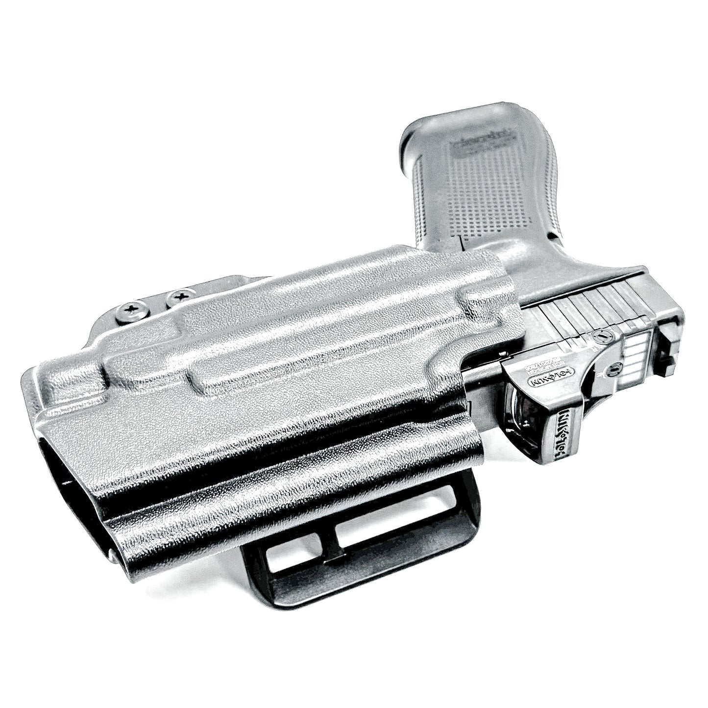 Black OWB Holster for the Glock 45 with TLR-7 HL-X in black with 4BROS 1.5" Slide.