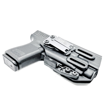 Black IWB Holster for Glock 45 with Streamlight TLR-7 HL-X shown with DCC Monoblock and Modwing.