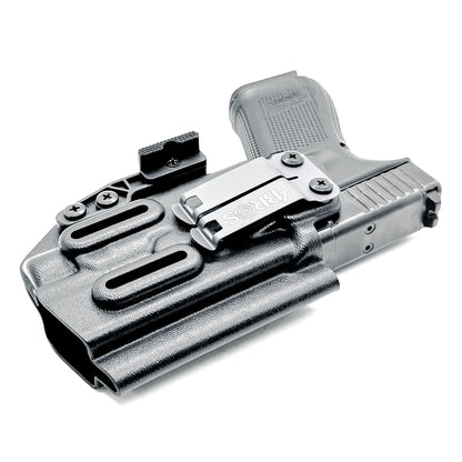 Black IWB Holster for Glock 45 with Streamlight TLR-7 HL-X shown with DCC Monoblock and Modwing.