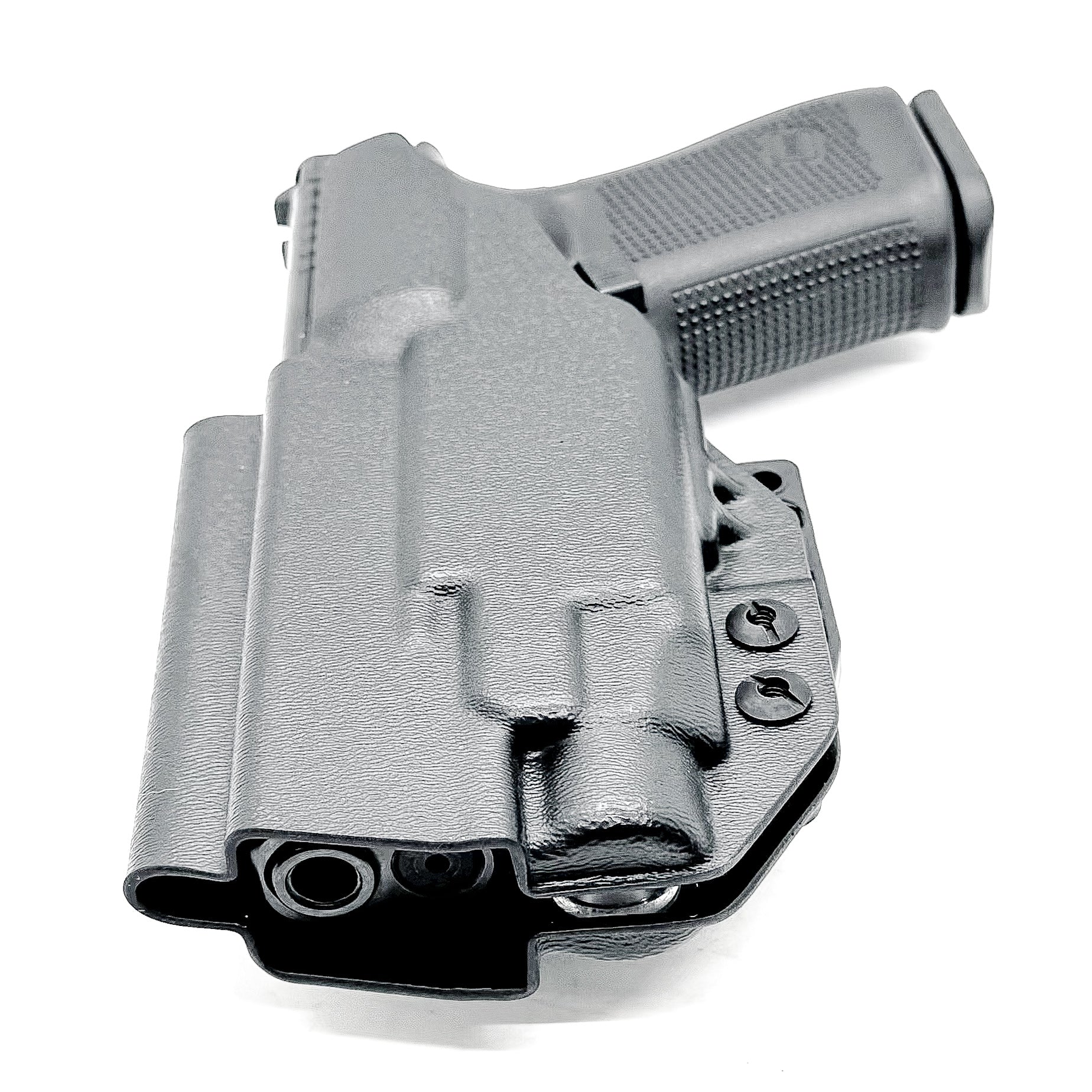 Black IWB Holster for Glock 45 with Streamlight TLR-7 HL-X shown with DCC Monoblock and Modwing.