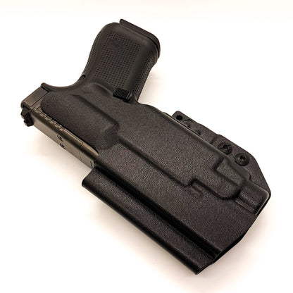 For the Best, most comfortable Inside Waistband IWB AIWB Appendix Kydex holster designed to fit the Glock 45 Gen 5 with the Streamlight TLR-7 HL-X, TLR-7 X, & TLR-7 A, shop Four Brothers 4BROS holsters. Adjustable retention, full sweat guard, smooth edges for comfort and concealment. Made in the USA TLR-7X

