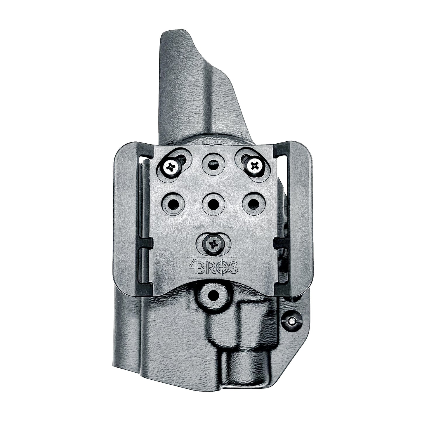 Black OWB Holster for the Glock 45 with TLR-7 HL-X in black with 4BROS 1.5" Slide.