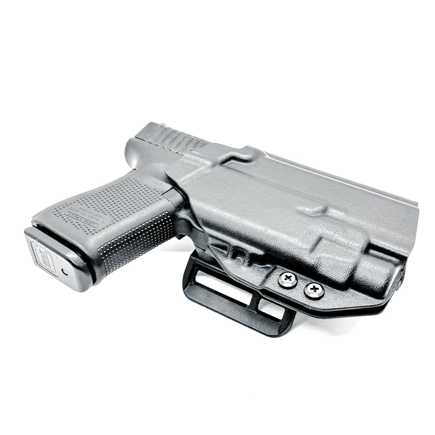 Black OWB Holster for the Glock 45 with TLR-7 HL-X in black with 4BROS 1.5" Slide.