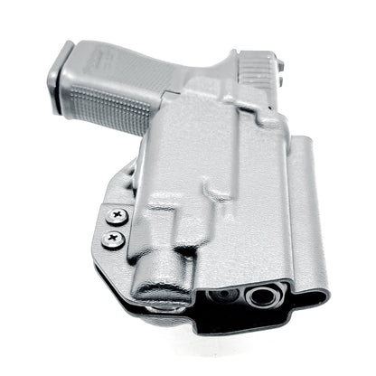 Black OWB Holster for the Glock 45 with TLR-7 HL-X in black with 4BROS 1.5" Slide.