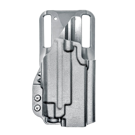 Glock 45 TLR-7 OWB Holster. Outside Waistband light duty & competition holster for Glock 45 Gen 5, Gen 6, Gen V with TLR-7 A or TLR-7 X.
