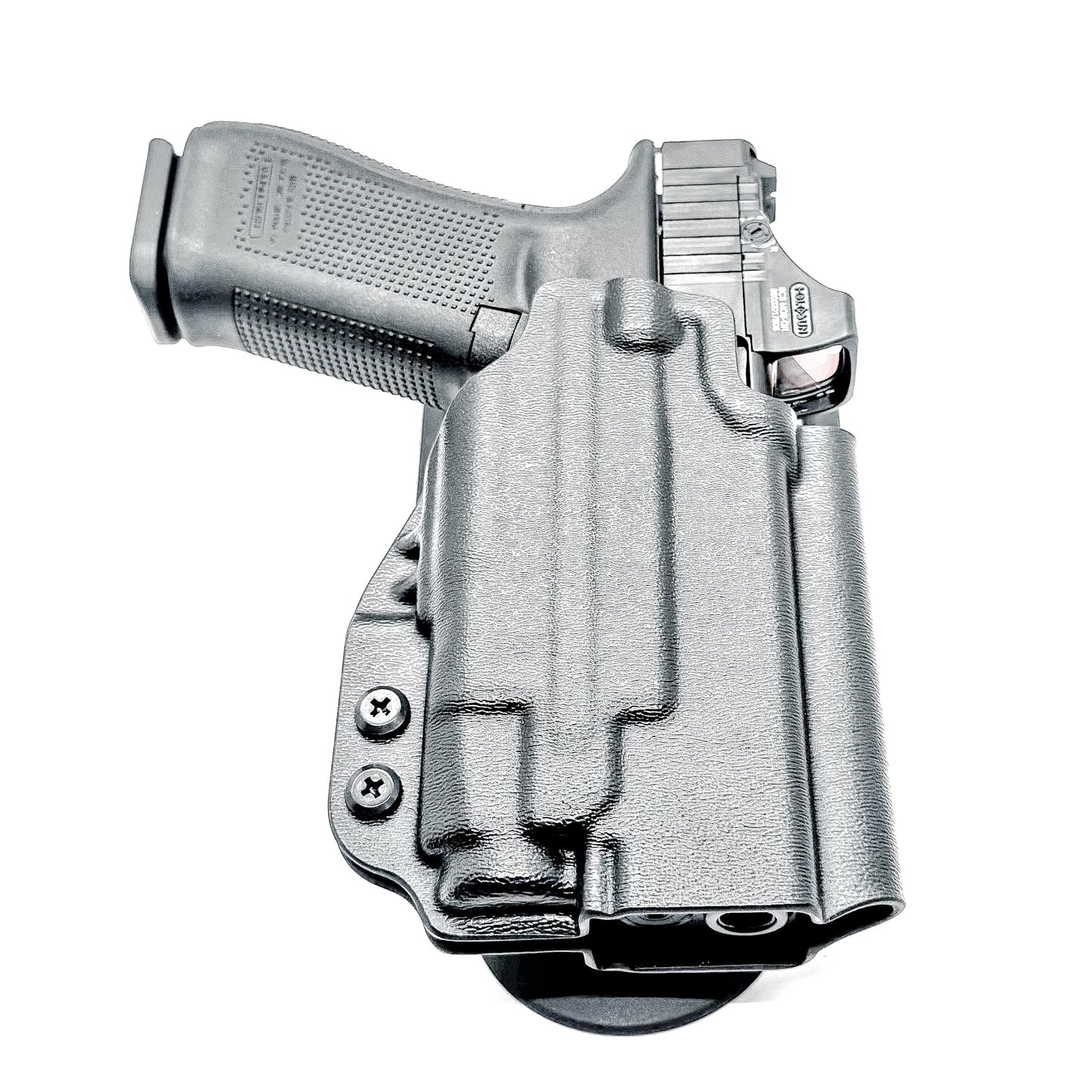 Glock 45 TLR-7 OWB Holster. Outside Waistband light duty & competition holster for Glock 45 Gen 5, Gen 6, Gen V with TLR-7 A or TLR-7 X.