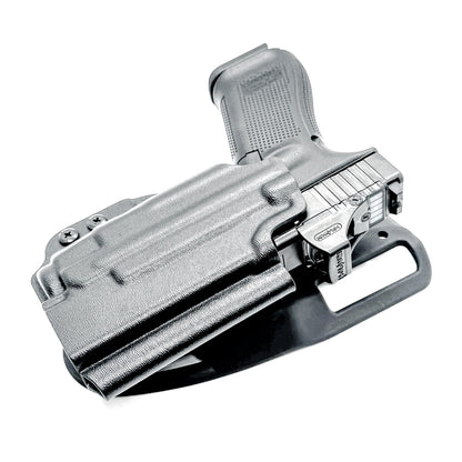 Glock 45 TLR-7 OWB Holster. Outside Waistband light duty & competition holster for Glock 45 Gen 5, Gen 6, Gen V with TLR-7 A or TLR-7 X.