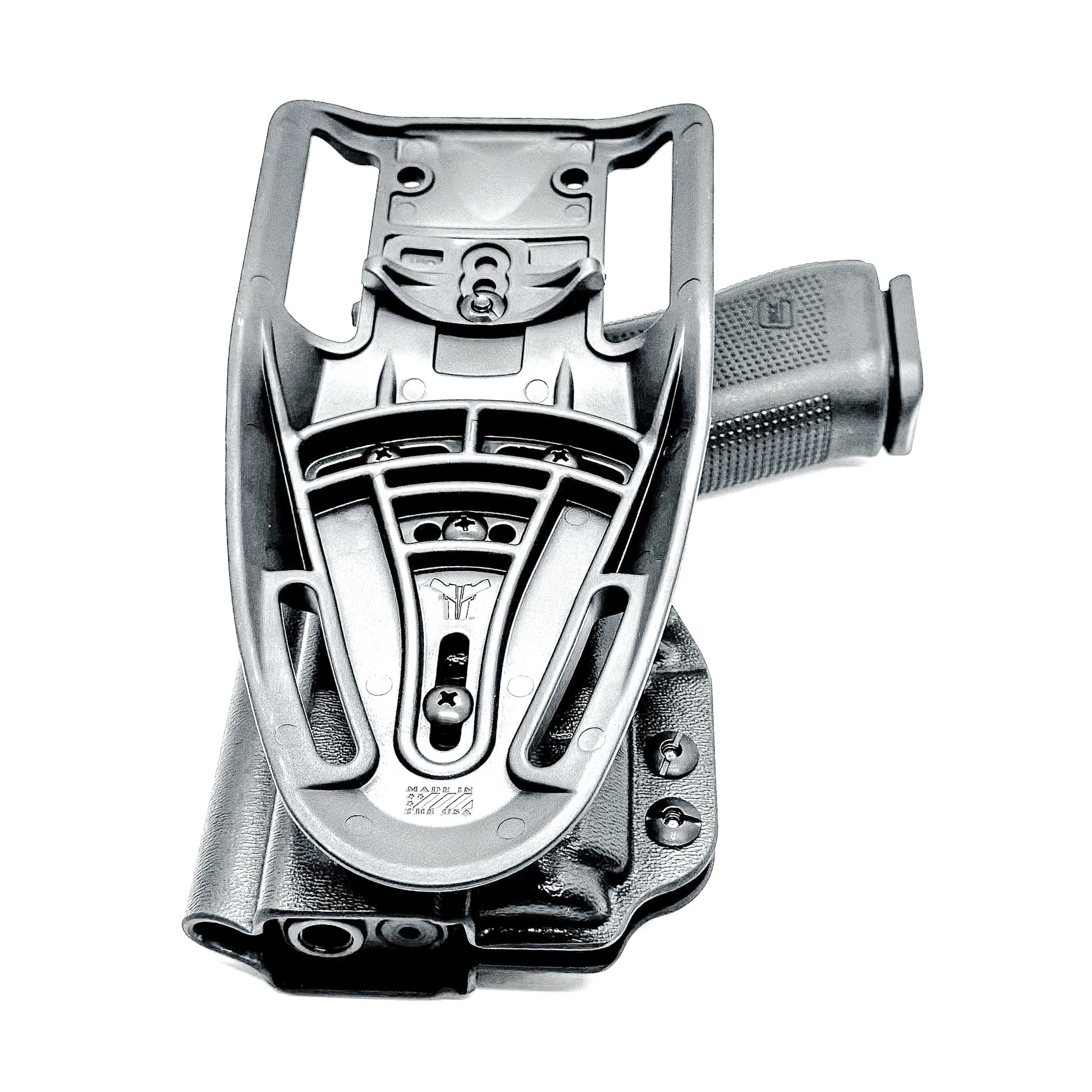 Glock 45 TLR-7 OWB Holster. Outside Waistband light duty & competition holster for Glock 45 Gen 5, Gen 6, Gen V with TLR-7 A or TLR-7 X.