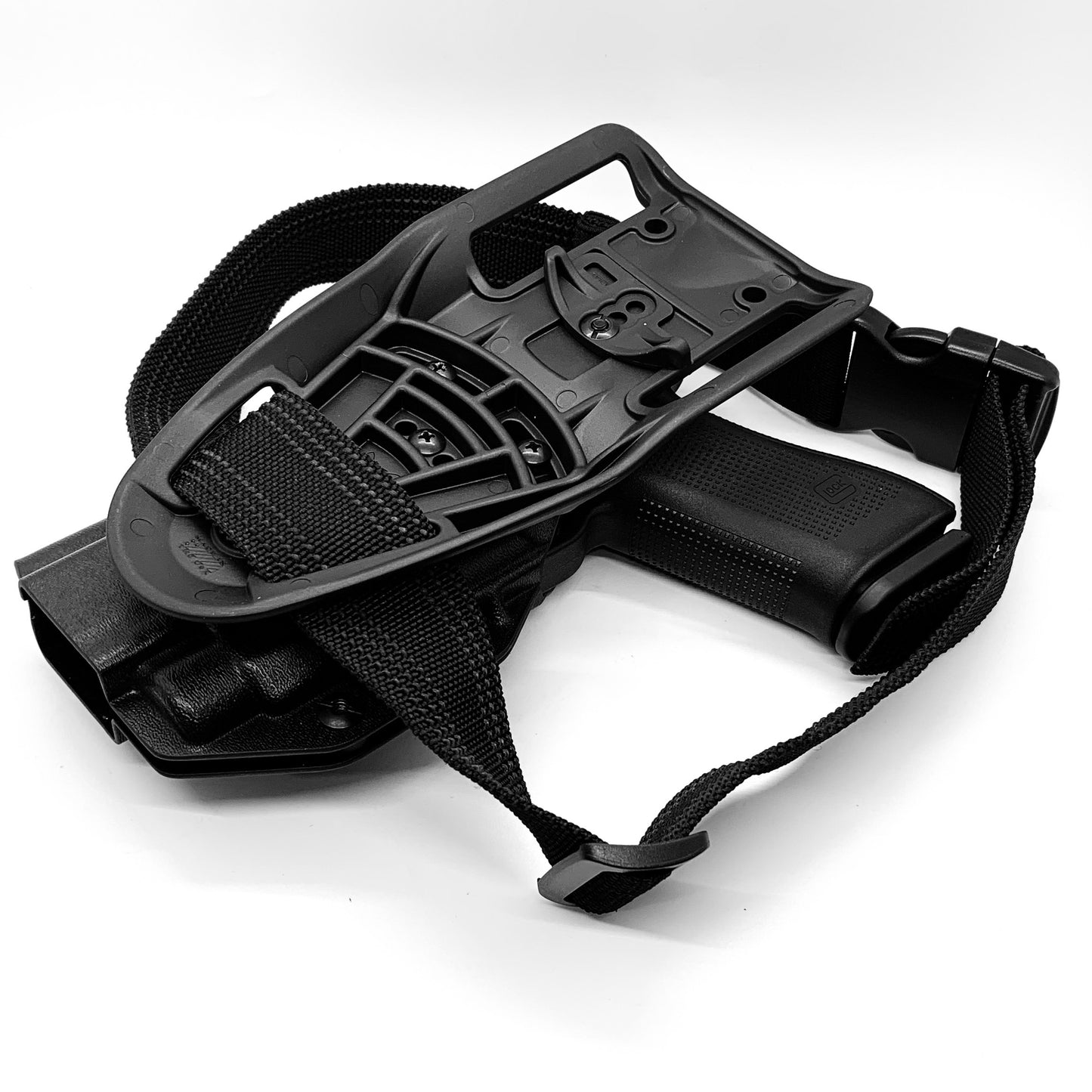 For the best outside waistband OWB Kydex Duty and Competition holster designed to fit the Glock 47 Gen 5 with the Streamlight TLR-7 HL-X, TLR-7 X, & TLR-7 A, shop Four Brothers 4BROS Holsters. Full sweat guard, adjustable retention, cleared for red dot sights. Open muzzle for threaded barrels. Made in the USA TLR7 HLX

