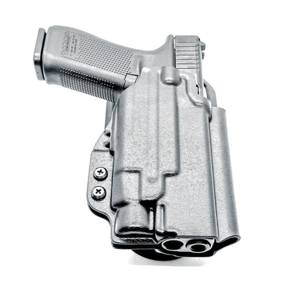 Glock 47 Gen 5 OWB holster for Streamlight TLR-7 A, TLR-7 X, & TLR-7 HL-X. Outside waistband light-duty & competition holster with adjustable retention.