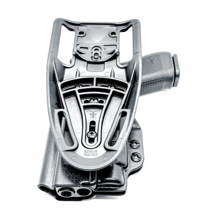 Glock 47 Gen 5 OWB holster for Streamlight TLR-7 A, TLR-7 X, & TLR-7 HL-X. Outside waistband light-duty & competition holster with adjustable retention.