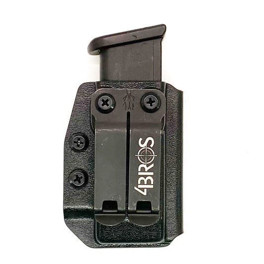 For the best, Inside Waistband IWB AIWB Glock 17, 17L, 19, 22, 23, 26, 27, 34, 35, 45, 31, 32, 33 magazine carrier, holster, & pouch for the Sig P320, P365, P365XL, .357 Sig, 9mm & 40 Walther, Smith & Wesson, Arex, H&K, and 509, 509T, LS EDGE FN magazines, shop Four Brothers Holsters. 4BROS, Made in the USA