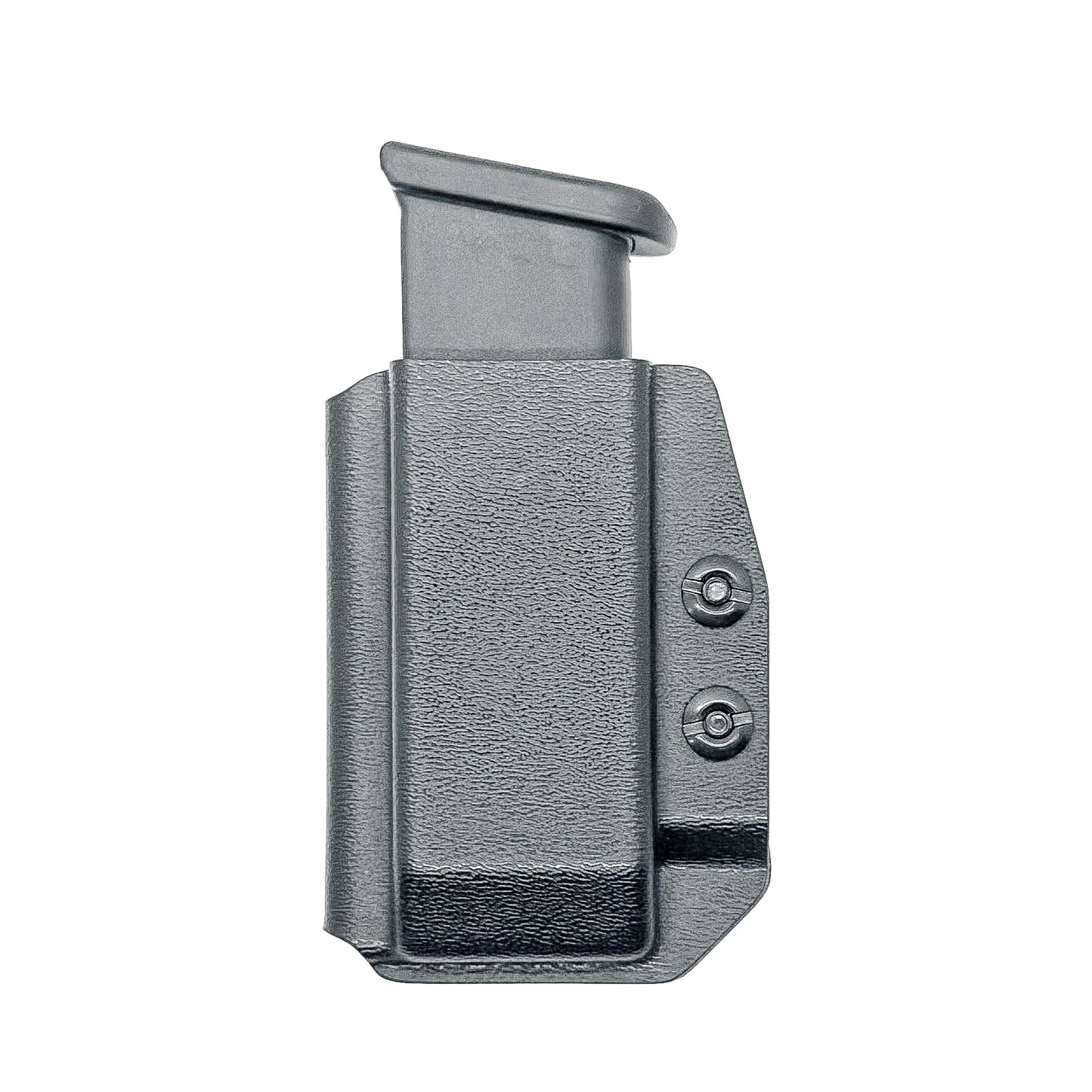 Black IWB AIWB Glock 17, 17L, 19, 22, 23, 26, 27, 34, 35, 45, 31, 32, 33 magazine carrier, holster, & pouch from Four Brothers 4BROS Holsters. 