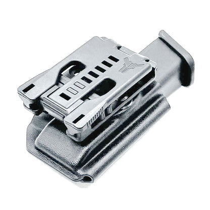 Black Kydex OWB Outside Waistband magazine carrier, holster, or pouch for Glock 9mm & 40 from Four Brothers Holsters. 