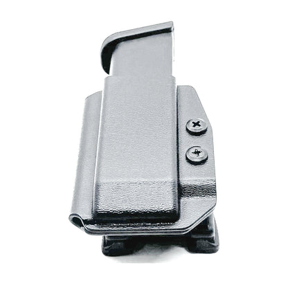 Black Kydex OWB Outside Waistband magazine carrier, holster, or pouch for Glock 9mm & 40 from Four Brothers Holsters. 