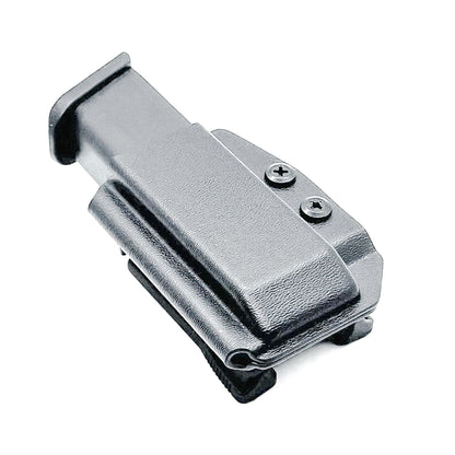 Black Kydex OWB Outside Waistband magazine carrier, holster, or pouch for Glock 9mm & 40 from Four Brothers Holsters. 