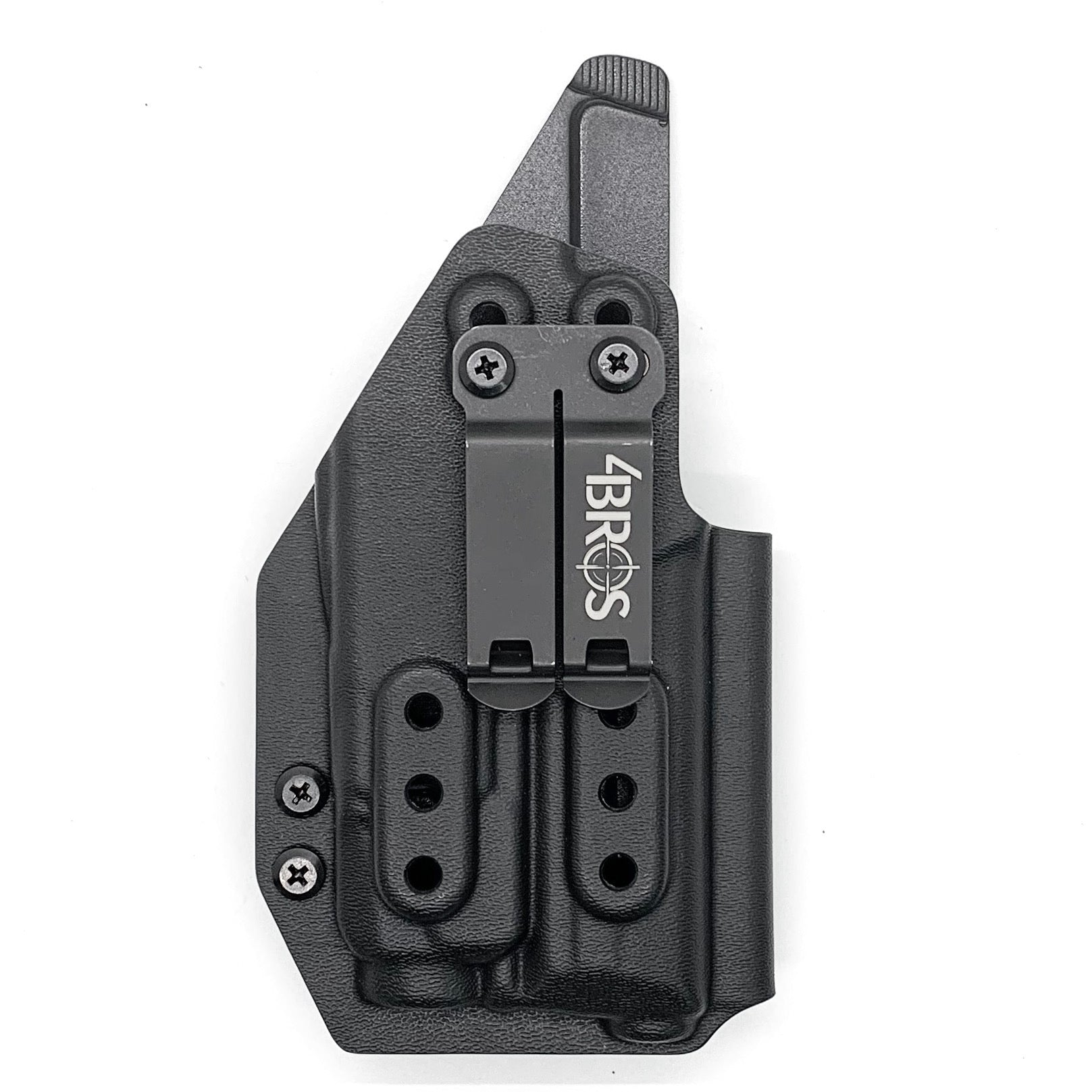 Inside Waistband IWB Holster designed to fit the Heckler & Koch H&K VP9 or VP9SK pistol with Streamlight TLR-7 or TLR-7A weapon mounted light. Full sweat guard, profile cut for red dot sights, adjustable retention, minimal material and smooth edges to reduce printing. Proudly made in the USA.