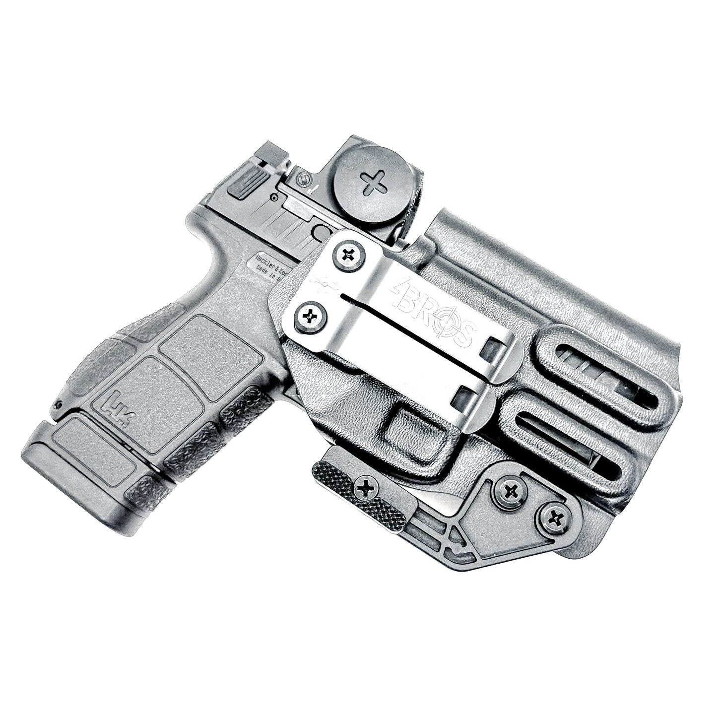 IWB AIWB Kydex Inside Waistband Holster for the Heckler & Koch H&K VP9CC Micro-Compact Pistol, from Four Brothers 4BROS Holsters