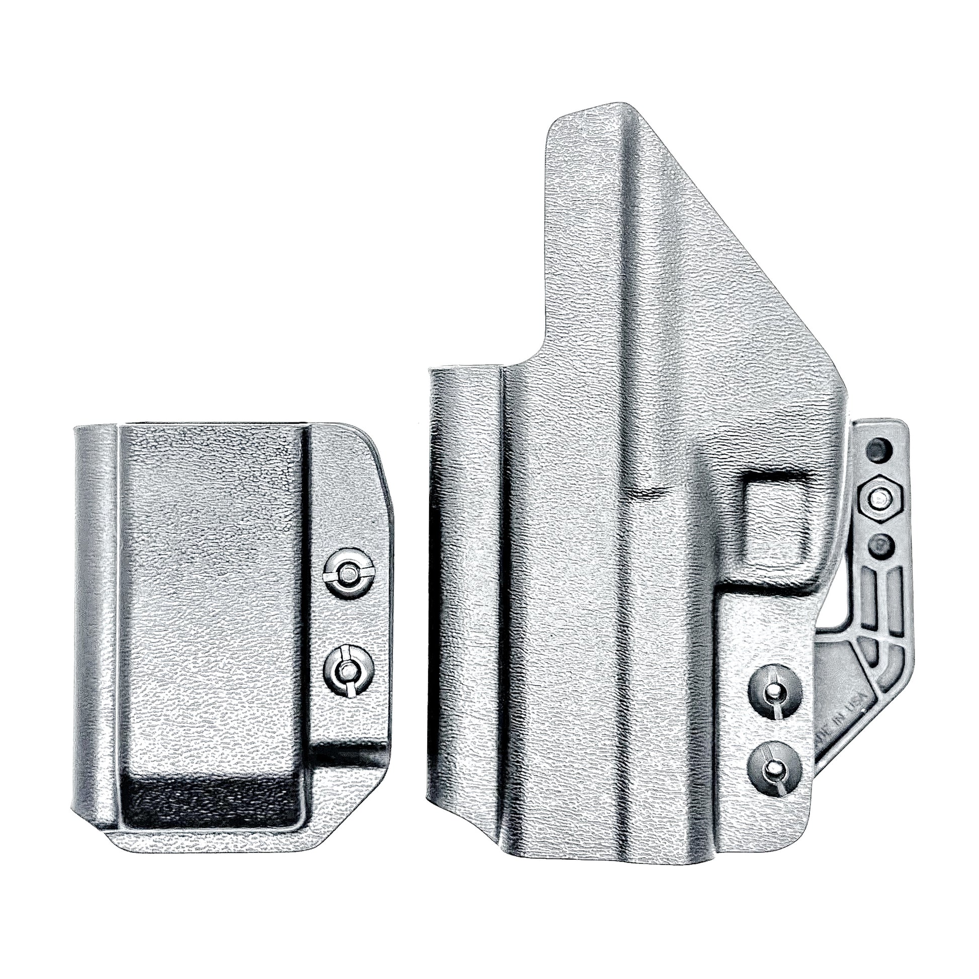 H&K VP9CC IWB holster and magazine carrier combo. Complete Inside Waistband carry system with adjustable retention, optics compatibility, and comfort