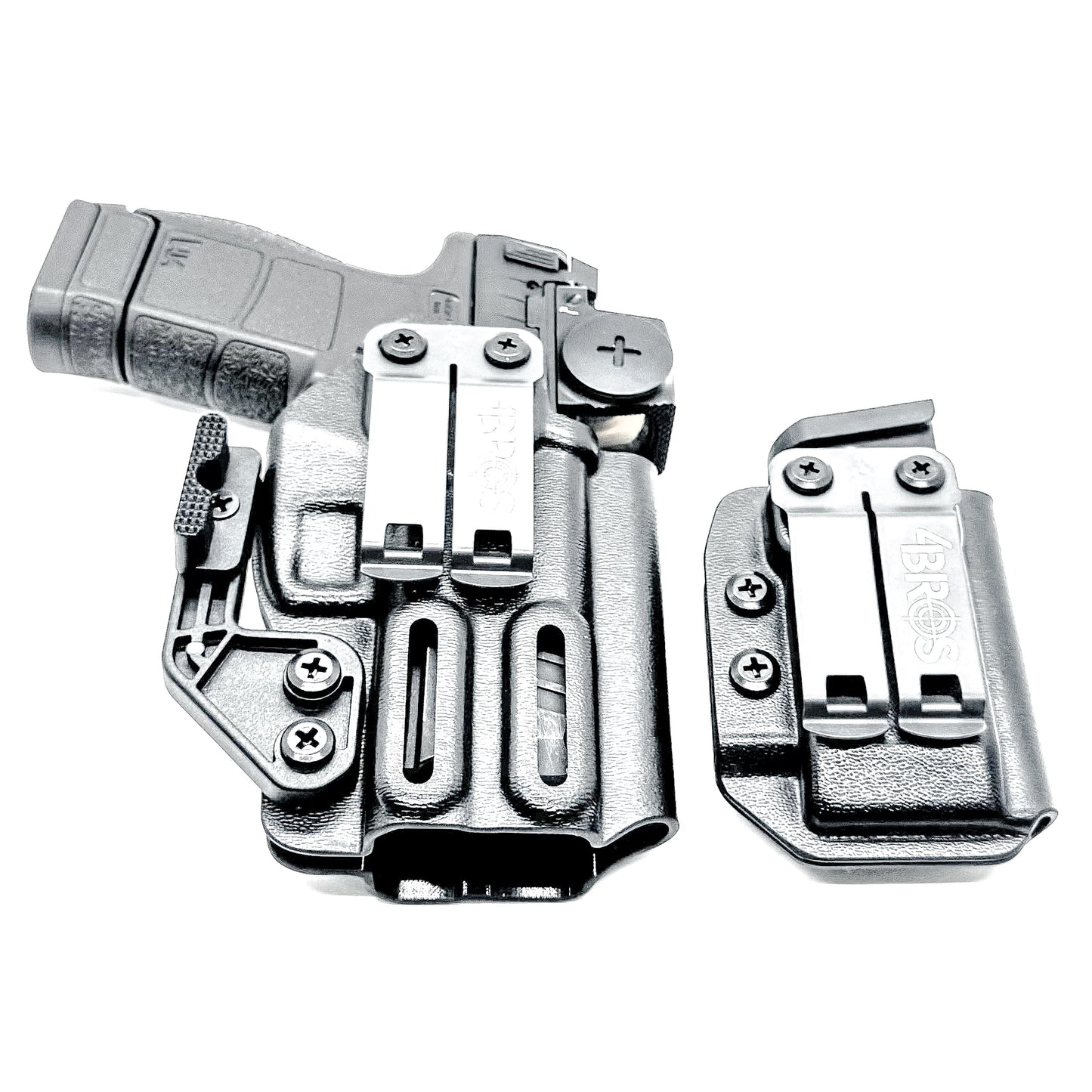 H&K VP9CC IWB holster and magazine carrier combo. Complete Inside Waistband carry system with adjustable retention, optics compatibility, and comfort