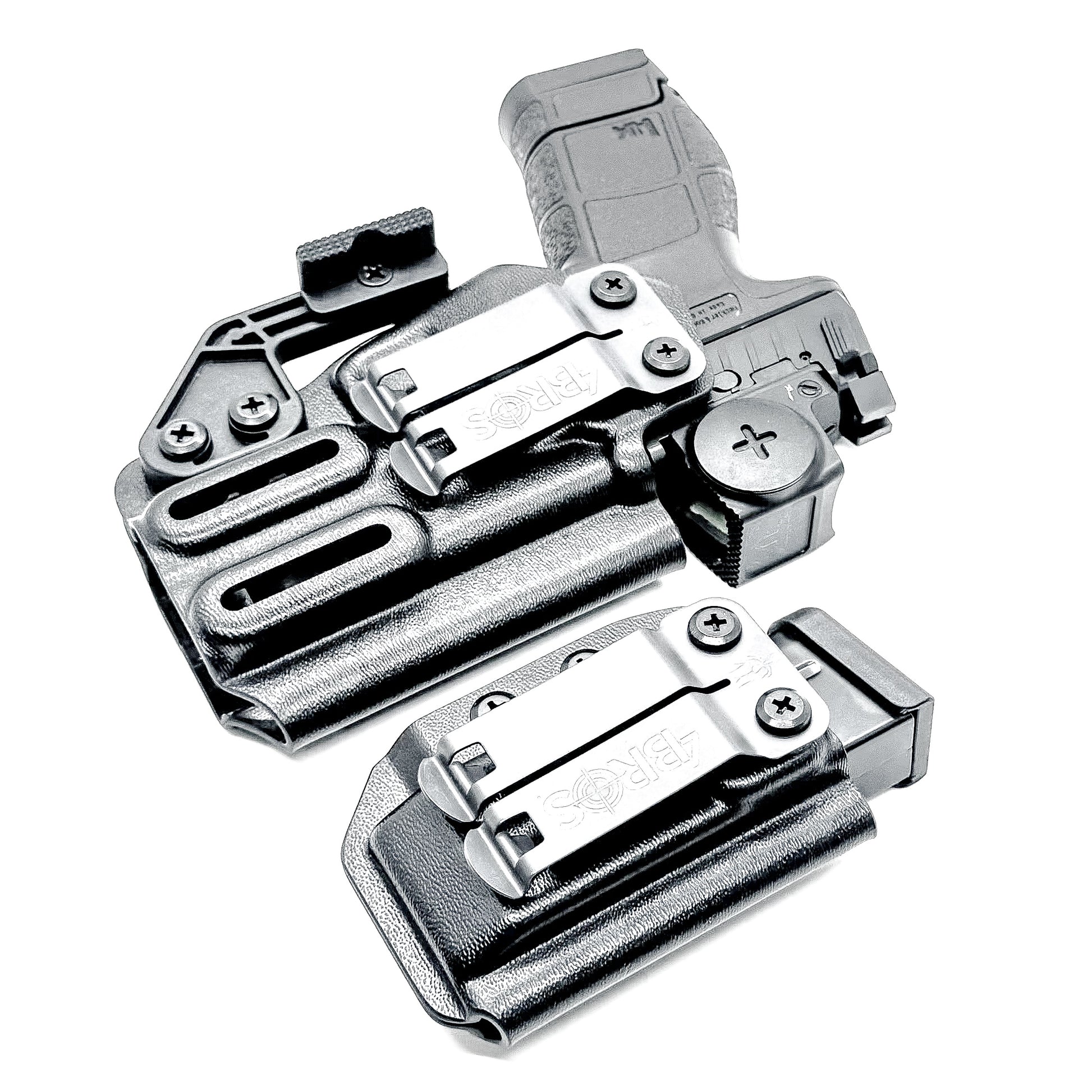 H&K VP9CC IWB holster and magazine carrier combo. Complete Inside Waistband carry system with adjustable retention, optics compatibility, and comfort