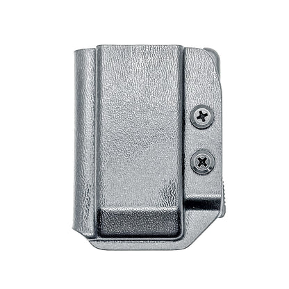 H&K VP9CC OWB Magazine Carrier for Outside Waistband carry. Adjustable retention, ambidextrous setup, cant adjustment, and USA-made durability