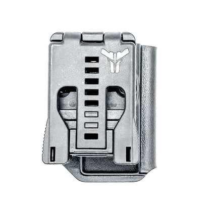 H&K VP9CC OWB Magazine Carrier for Outside Waistband carry. Adjustable retention, ambidextrous setup, cant adjustment, and USA-made durability
