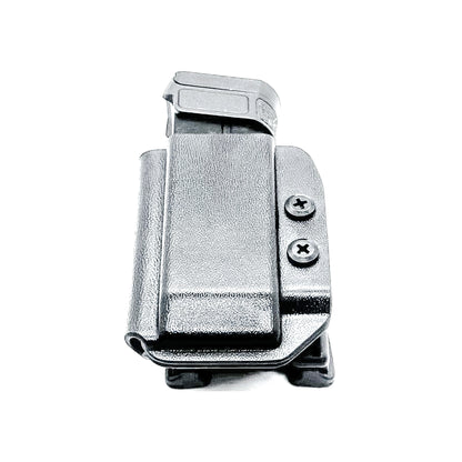 H&K VP9CC OWB Magazine Carrier for Outside Waistband carry. Adjustable retention, ambidextrous setup, cant adjustment, and USA-made durability