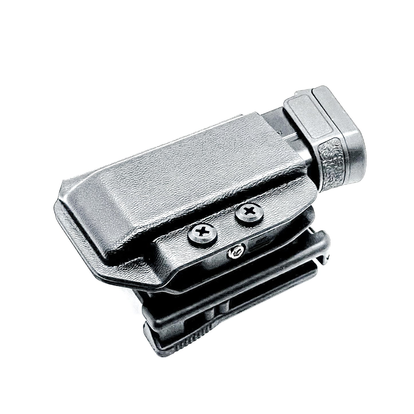H&K VP9CC OWB Magazine Carrier for Outside Waistband carry. Adjustable retention, ambidextrous setup, cant adjustment, and USA-made durability