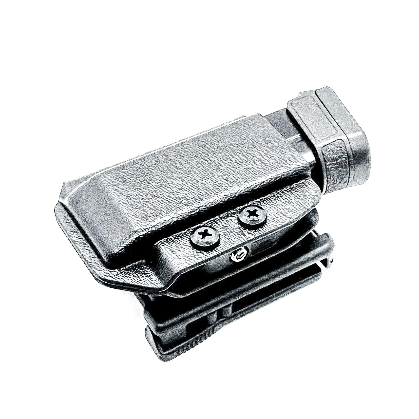 H&K VP9CC OWB Magazine Carrier for Outside Waistband carry. Adjustable retention, ambidextrous setup, cant adjustment, and USA-made durability