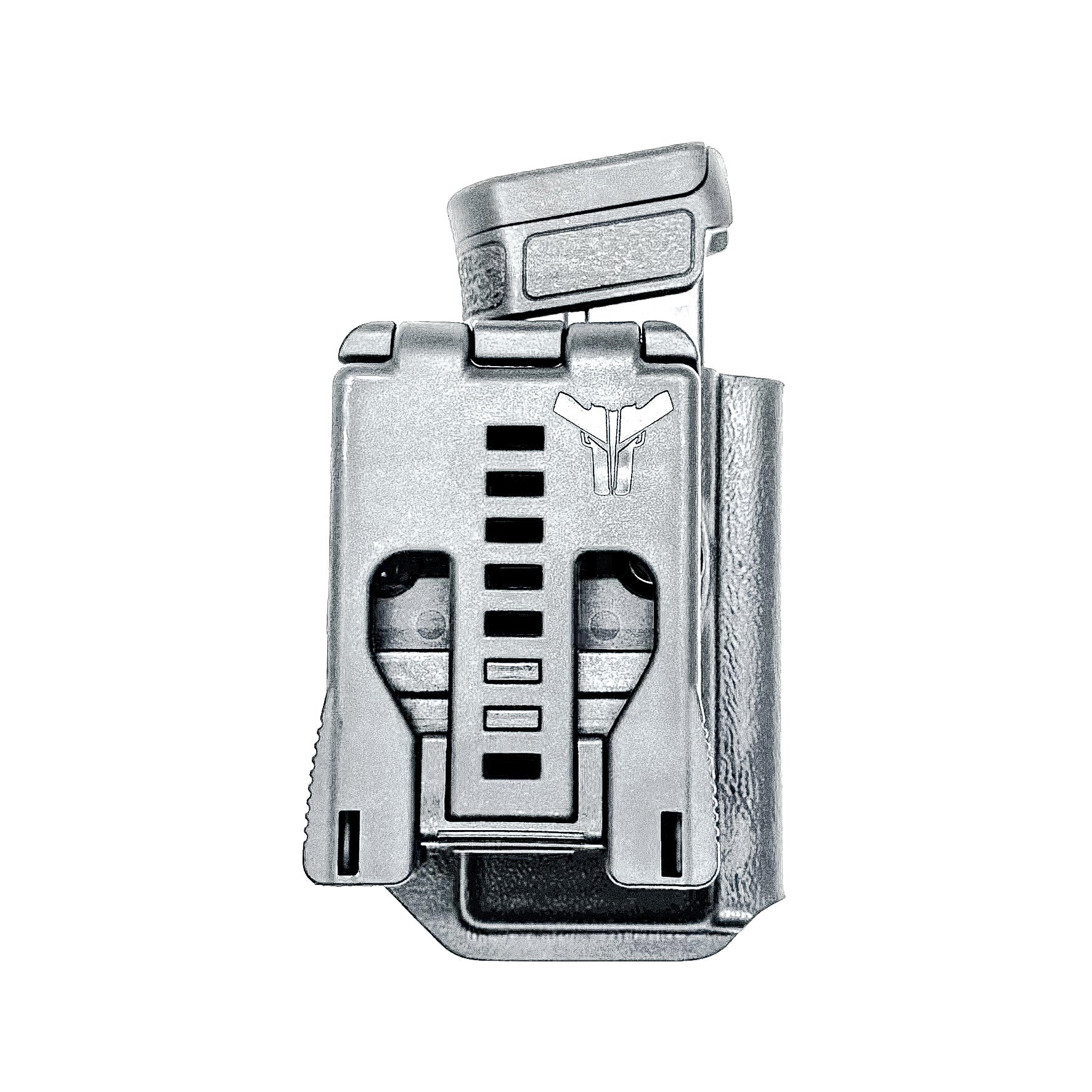H&K VP9CC OWB Magazine Carrier for Outside Waistband carry. Adjustable retention, ambidextrous setup, cant adjustment, and USA-made durability