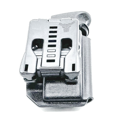 Black Kydex OWB Outside Waistband magazine carrier, holster or pouch for H&K 9mm & 40 from Four Brothers 4BROS Holsters.