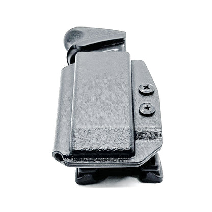 Black Kydex OWB Outside Waistband magazine carrier, holster or pouch for H&K 9mm & 40 from Four Brothers 4BROS Holsters.