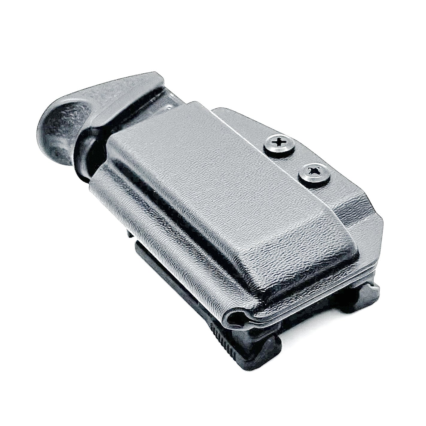 Black Kydex OWB Outside Waistband magazine carrier, holster or pouch for H&K 9mm & 40 from Four Brothers 4BROS Holsters.