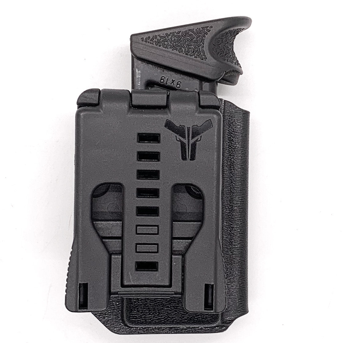 For the best, most comfortable, and rugged Kydex OWB Outside Waistband magazine carrier, holster or pouch for H&K 9mm & 40 shop Four Brothers 4BROS Holsters.  