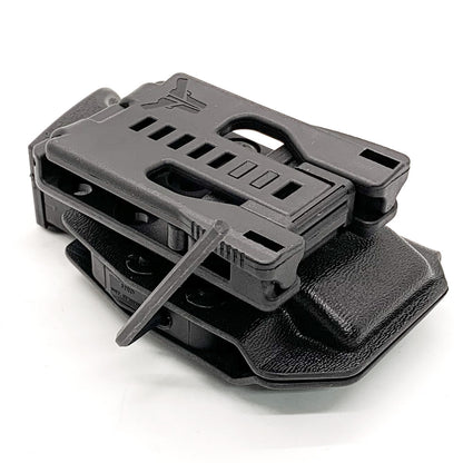 For the best, most comfortable, and rugged Kydex OWB Outside Waistband magazine carrier, holster or pouch for H&K 9mm & 40 shop Four Brothers 4BROS Holsters.  