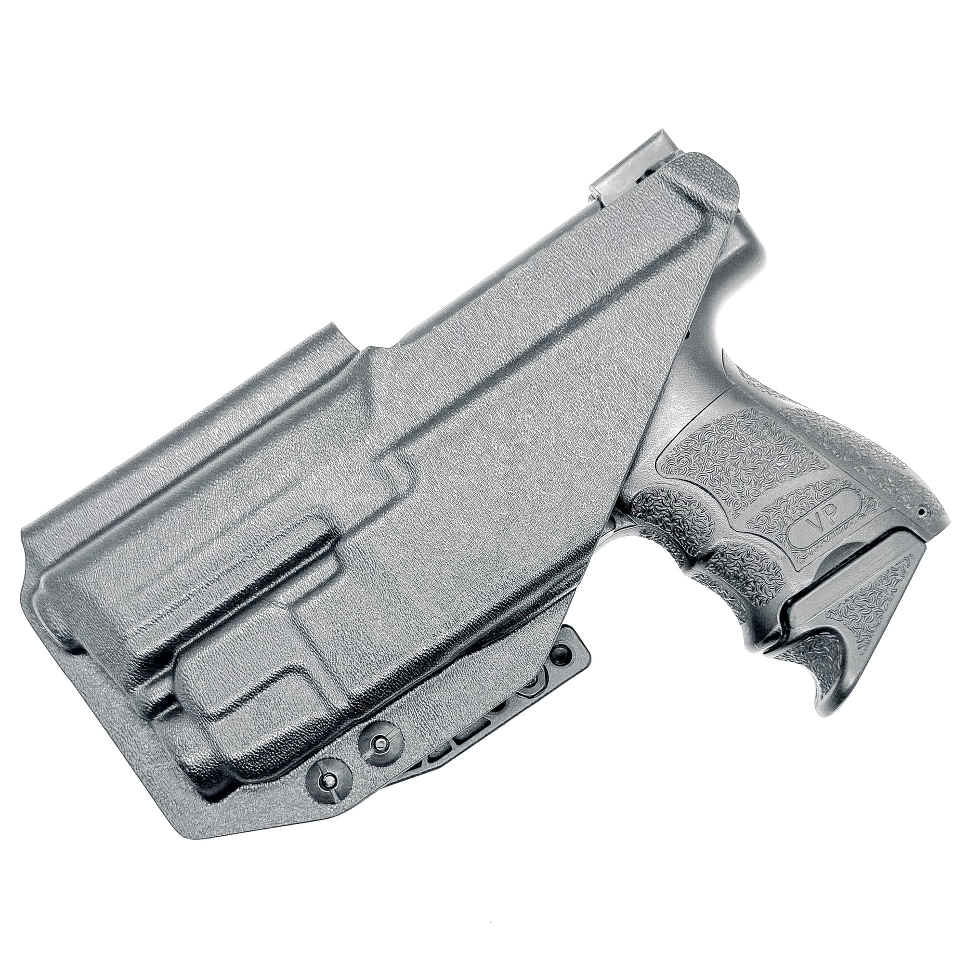 Black AIWB, IWB, Kydex for the Heckler & Koch H&K VP9 or VP9SK pistol with Streamlight TLR-7X, TLR-7 X, & TLR-7 A from Four Brothers 4BROS holsters.