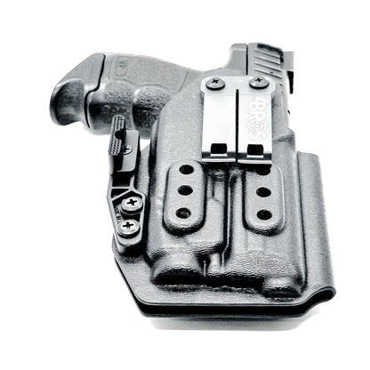 Black AIWB, IWB, Kydex for the Heckler & Koch H&K VP9 or VP9SK pistol with Streamlight TLR-7X, TLR-7 X, & TLR-7 A from Four Brothers 4BROS holsters.