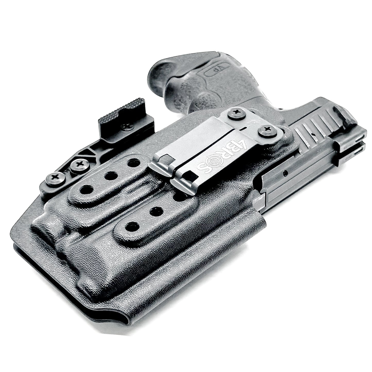 Black AIWB, IWB, Kydex for the Heckler & Koch H&K VP9 or VP9SK pistol with Streamlight TLR-7X, TLR-7 X, & TLR-7 A from Four Brothers 4BROS holsters.