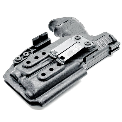 Black AIWB, IWB, Kydex for the Heckler & Koch H&K VP9 or VP9SK pistol with Streamlight TLR-7X, TLR-7 X, & TLR-7 A from Four Brothers 4BROS holsters.