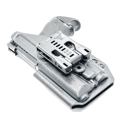 Black Outside Waistband OWB Holster for the Heckler & Koch H&K VP9 or VP9SK & Streamlight TLR-7X, TLR-7 X, & TLR-7 A from Four Brothers 4BROS holsters.
