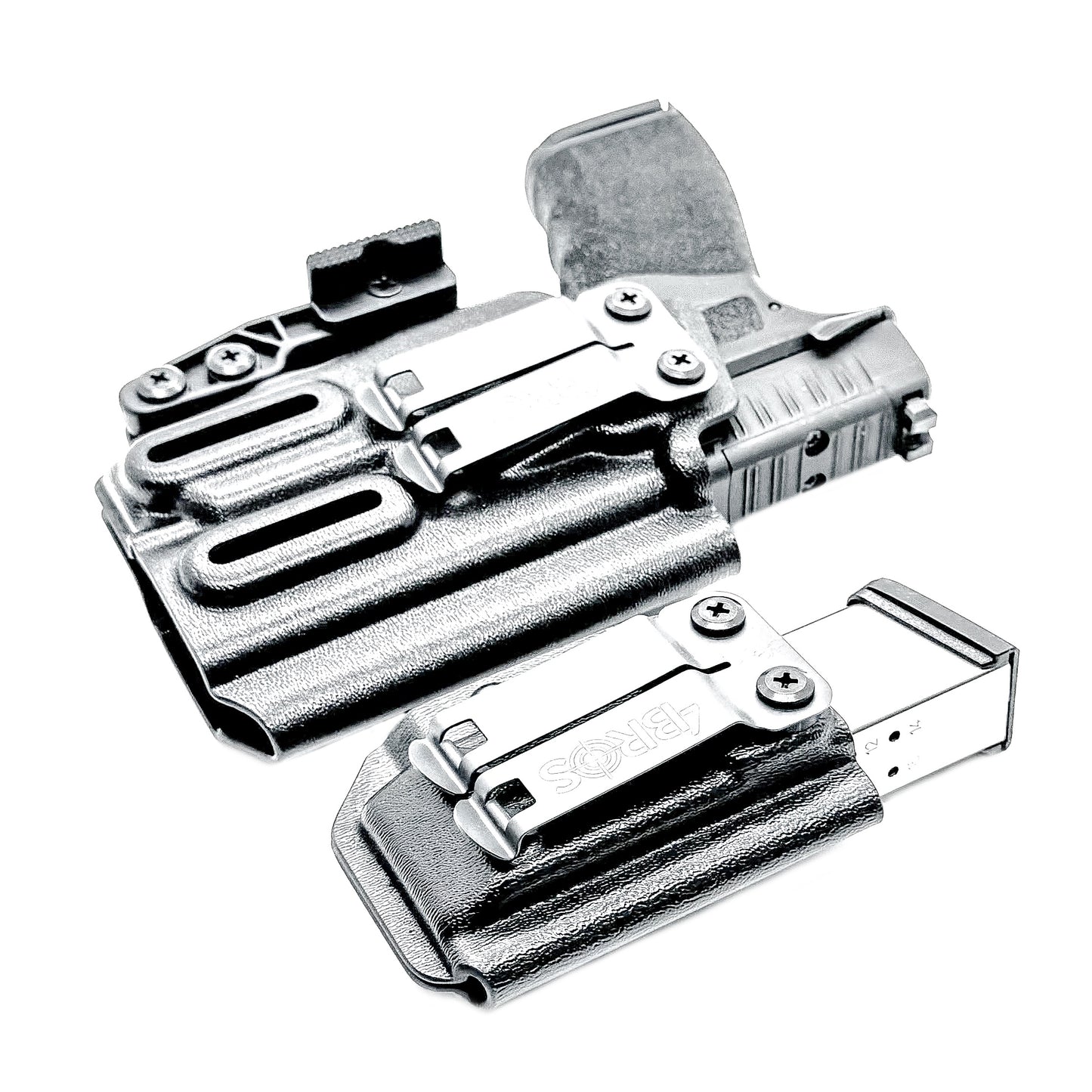 Springfield Hellcat Pro and TLR-7 X / TLR-7 A IWB Inside Waistband holster and magazine carrier combo