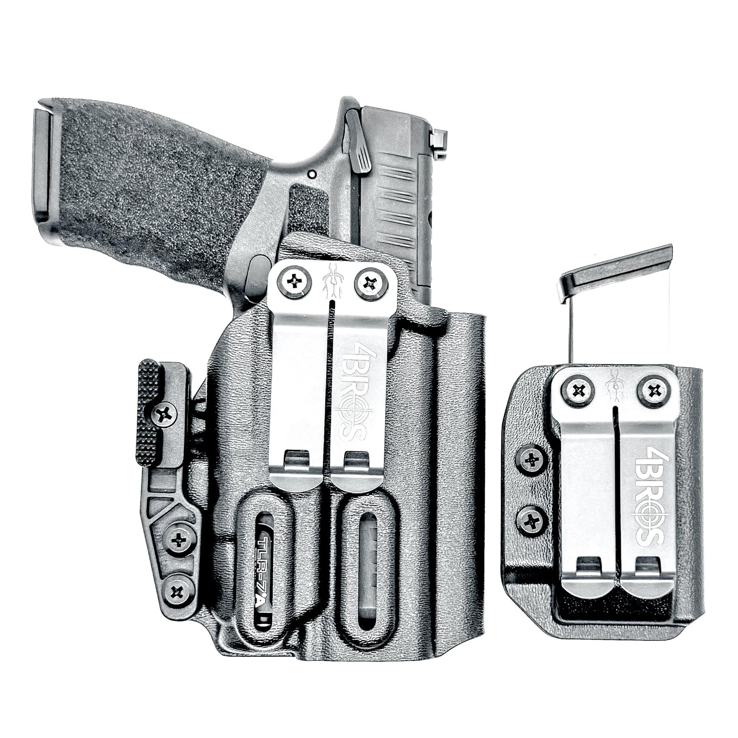 Springfield Hellcat Pro and TLR-7 X / TLR-7 A IWB Inside Waistband holster and magazine carrier combo